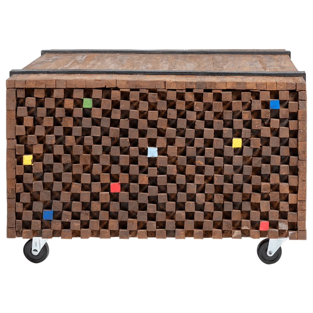 Table d'appoint en teck 60 x 60 x 38 cm - XIOS
