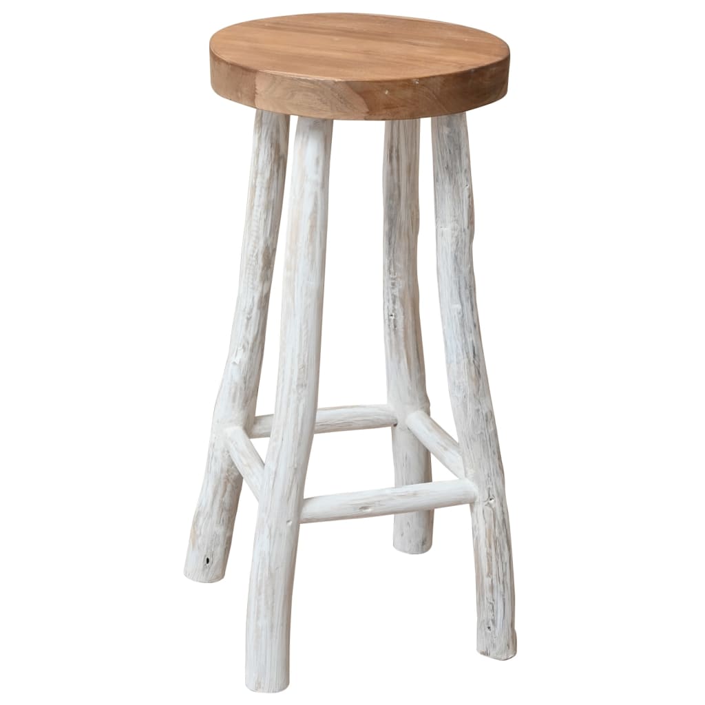 Chaise de bar Bois de teck solide - XIOS