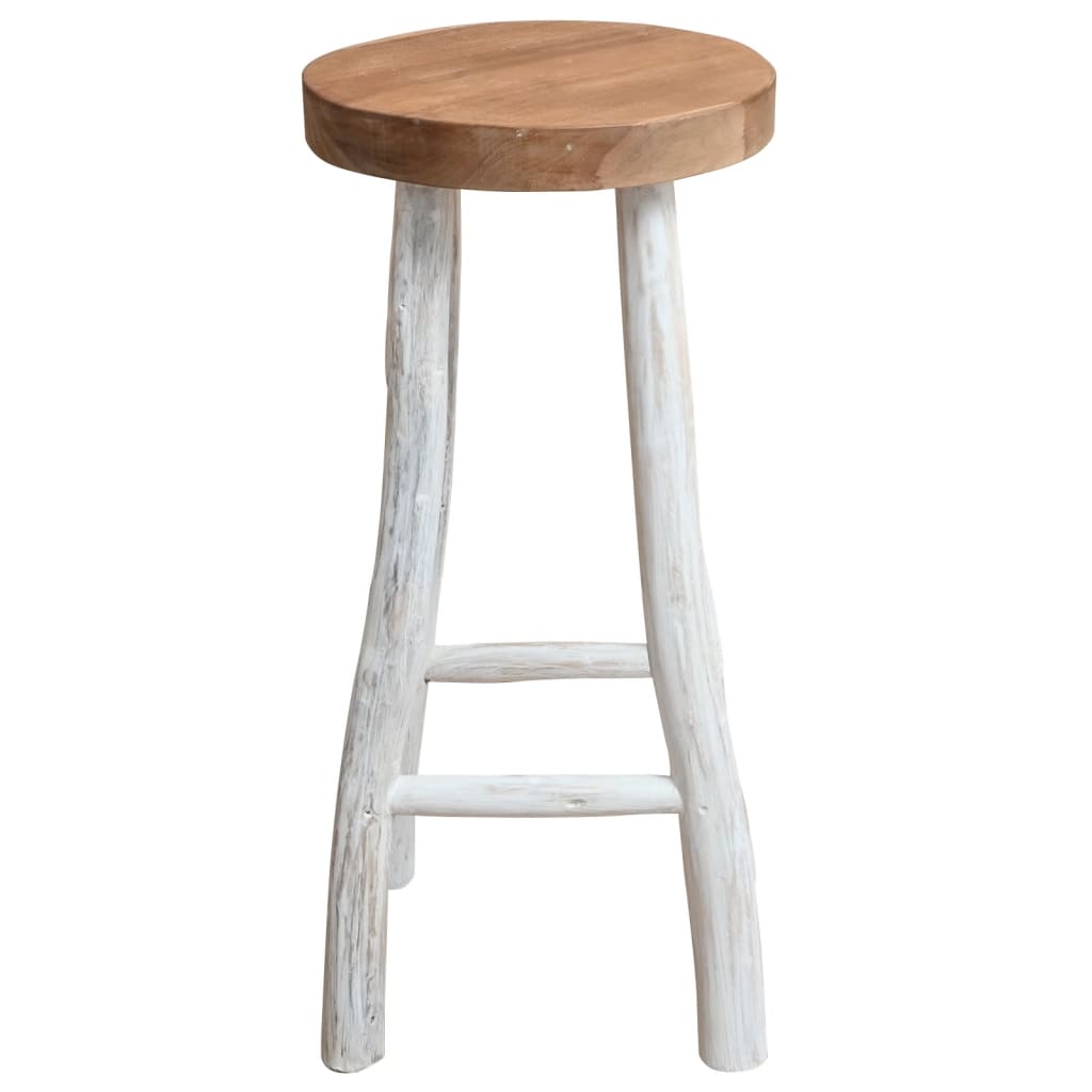 Chaise de bar Bois de teck solide - XIOS