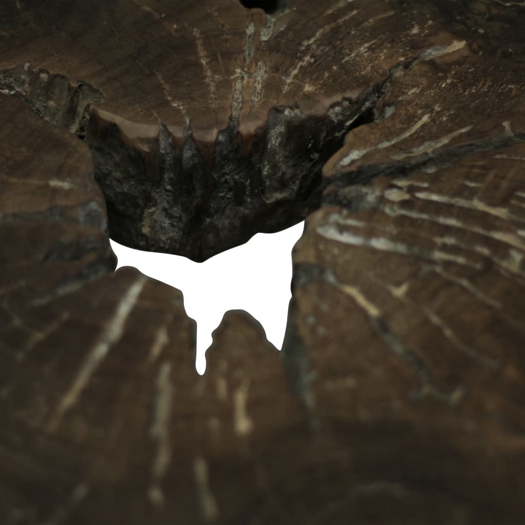 Table basse Teck authentique 80x70x38 cm - XIOS