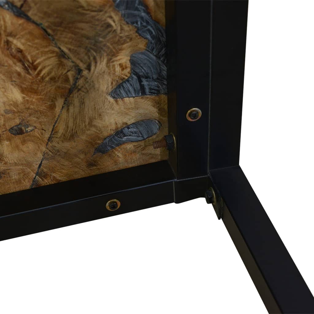 Table basse Teck Résine 60x60x40 cm - XIOS