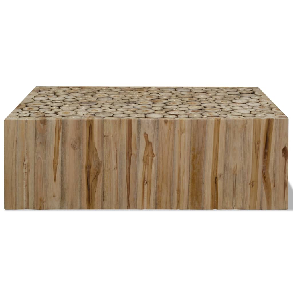 Table basse Teck véritable 90x50x30 cm - XIOS