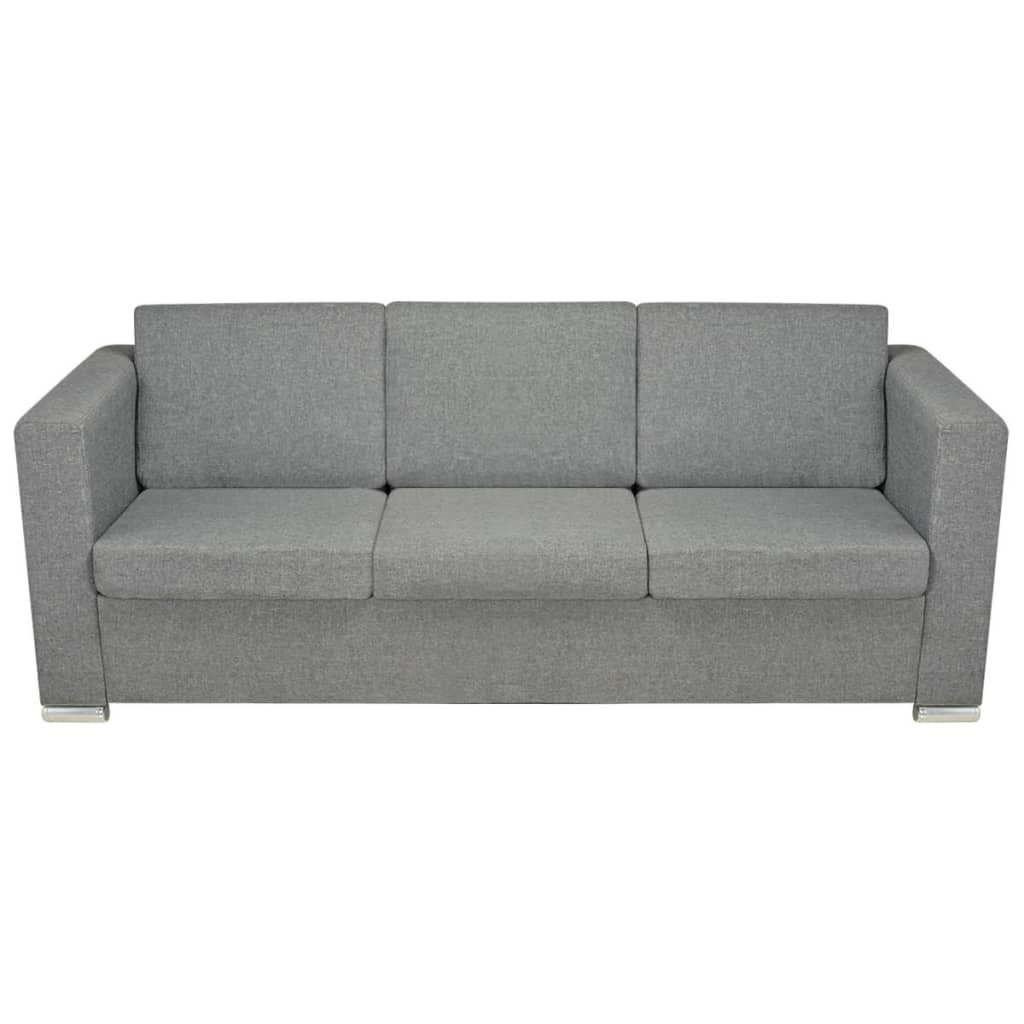 Ensemble de canapés deux pièces Tissu Gris clair - XIOS