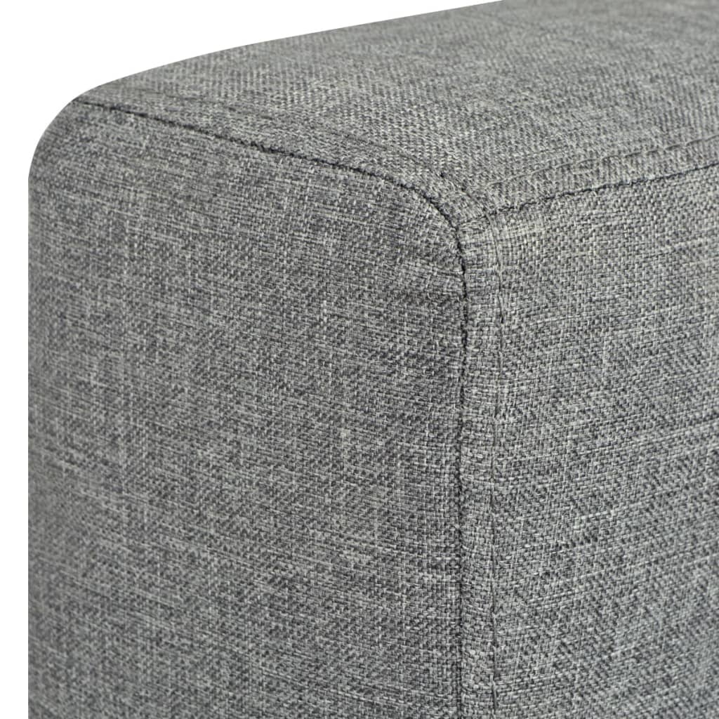 Ensemble de canapés deux pièces Tissu Gris clair - XIOS