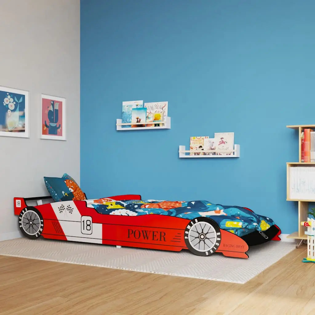 Lit voiture de course pour enfants 90 x 200 cm Rouge - XIOS