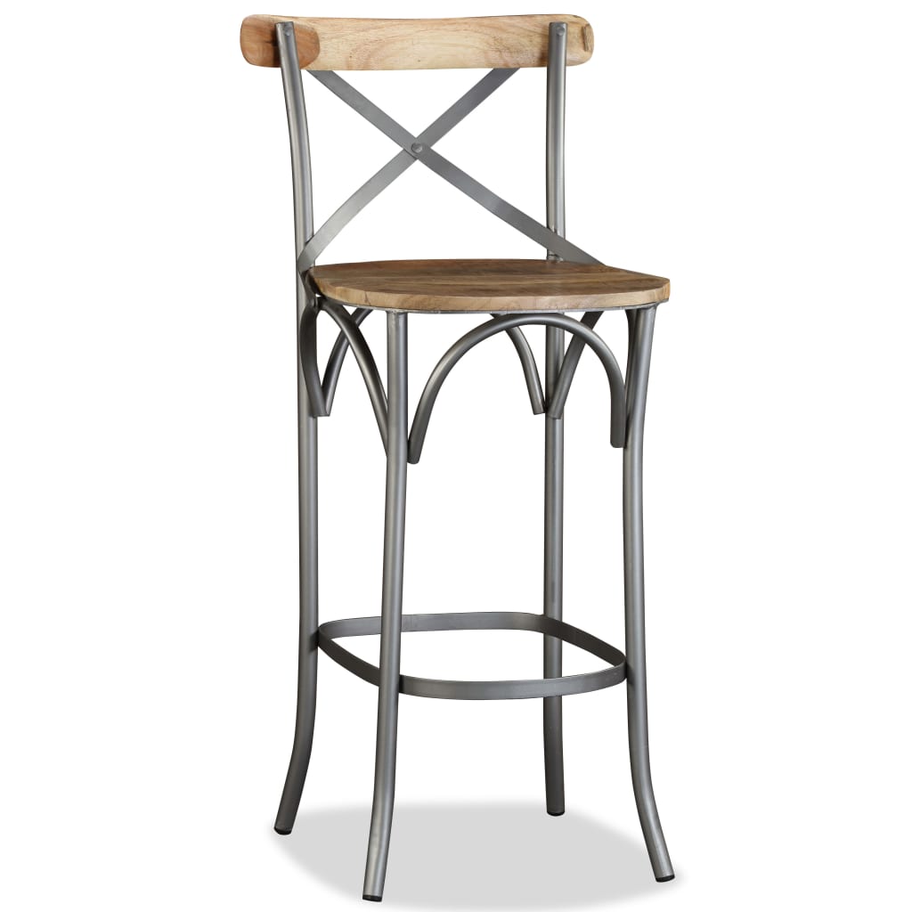Tabouret de bar Bois de manguier massif - XIOS