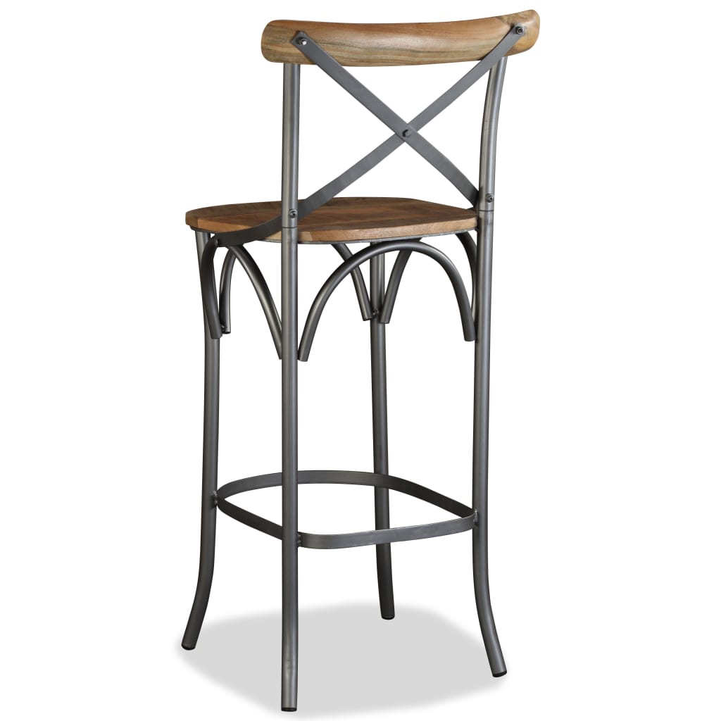 Tabouret de bar Bois de manguier massif - XIOS