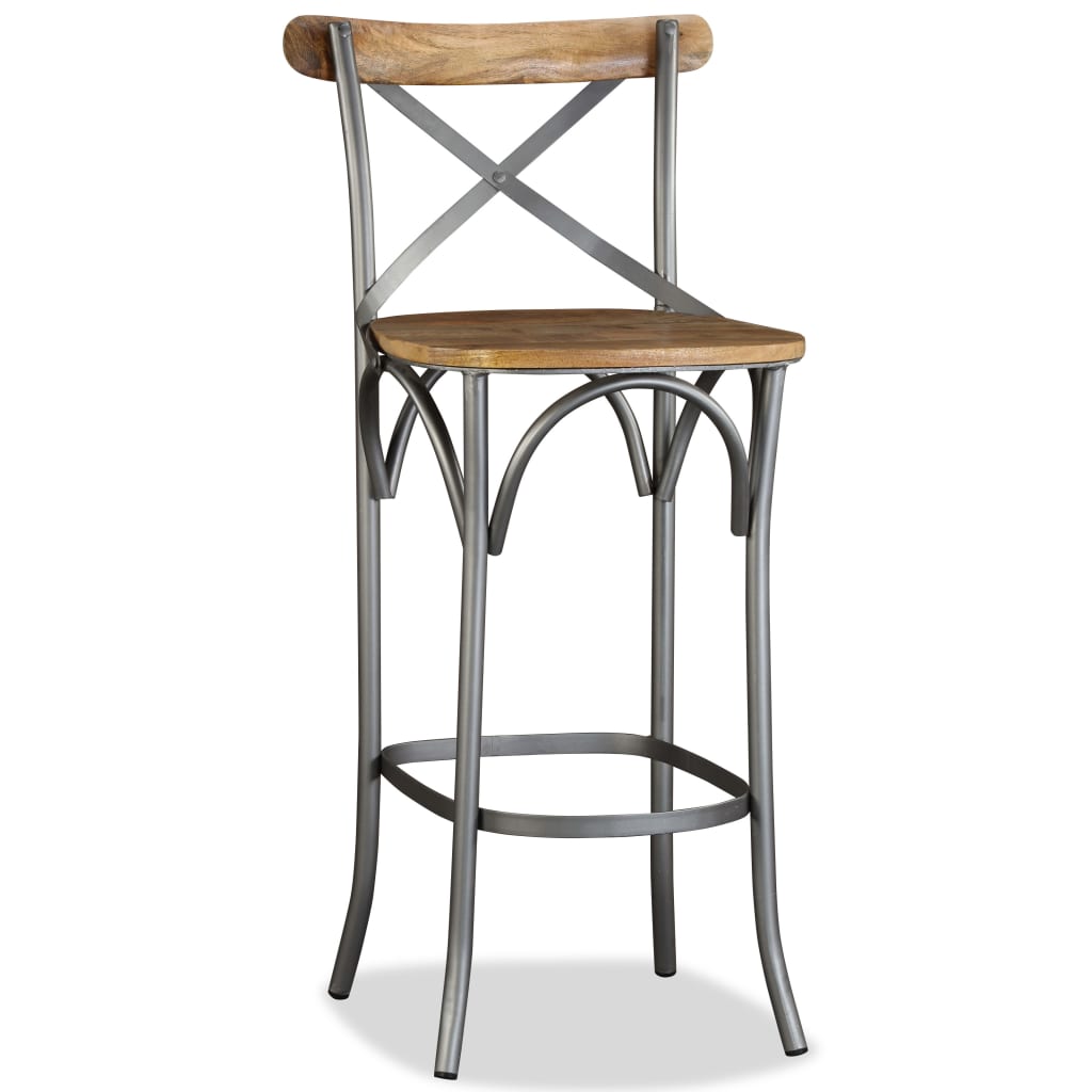 Tabouret de bar Bois de manguier massif - XIOS