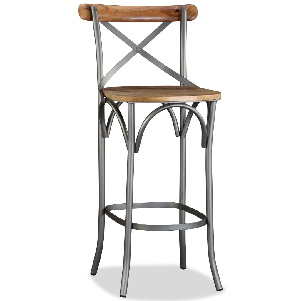 Tabouret de bar Bois de manguier massif - XIOS
