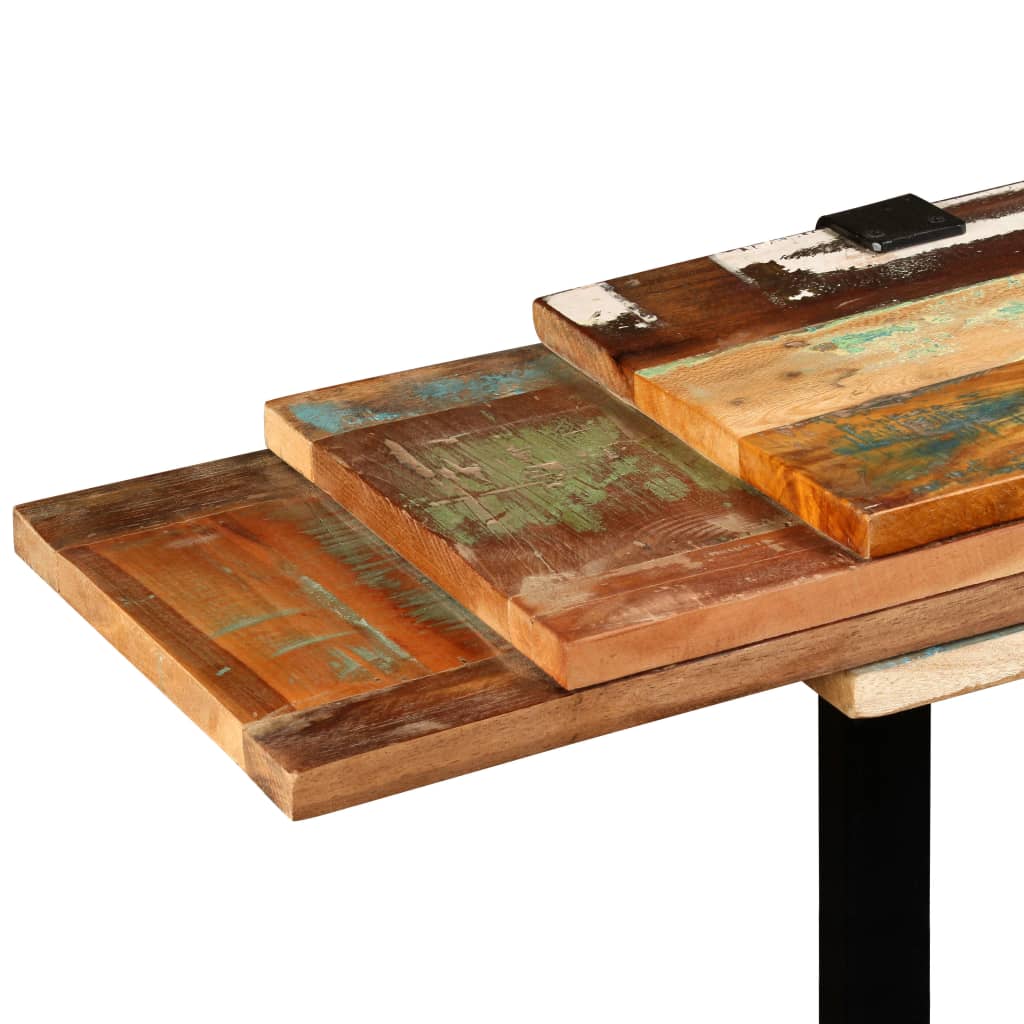Table console Bois de récupération massif réglable - XIOS
