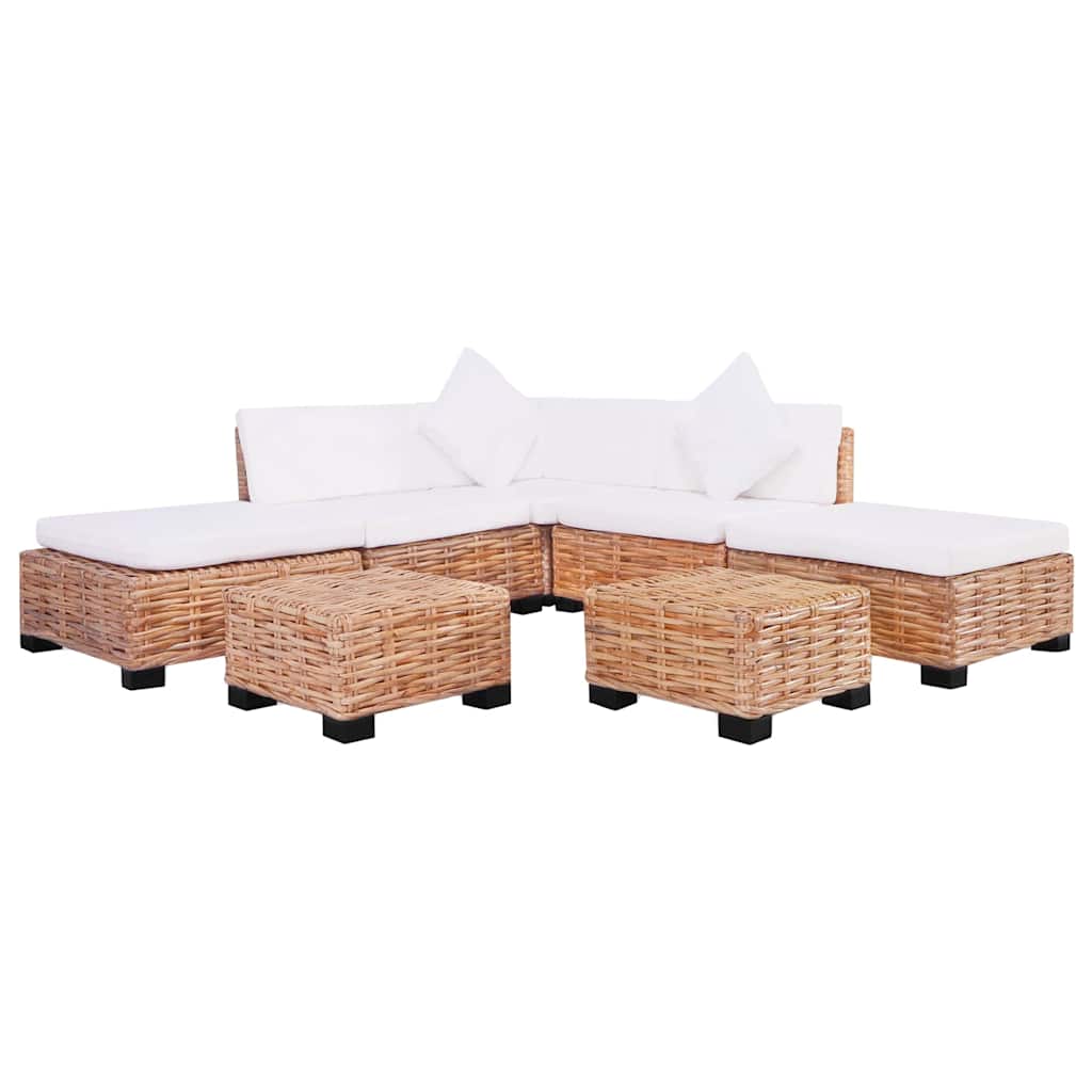 Ensemble de canapés 18 pcs Rotin naturel - XIOS