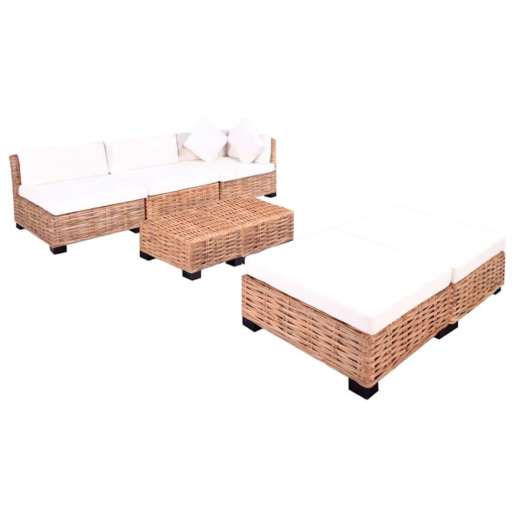 Ensemble de canapés 18 pcs Rotin naturel - XIOS