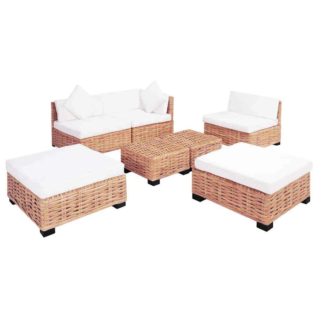 Ensemble de canapés 18 pcs Rotin naturel - XIOS