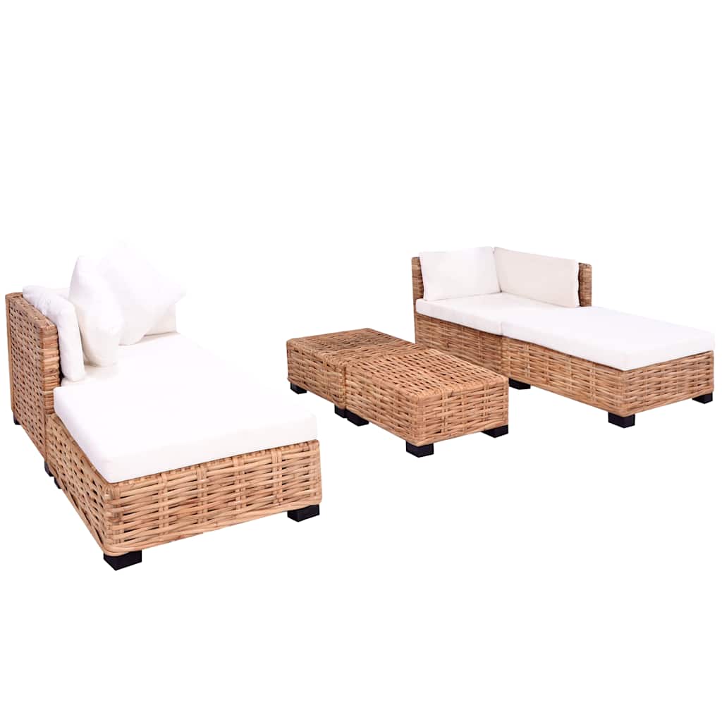 Ensemble de canapés 16 pcs Rotin naturel - XIOS