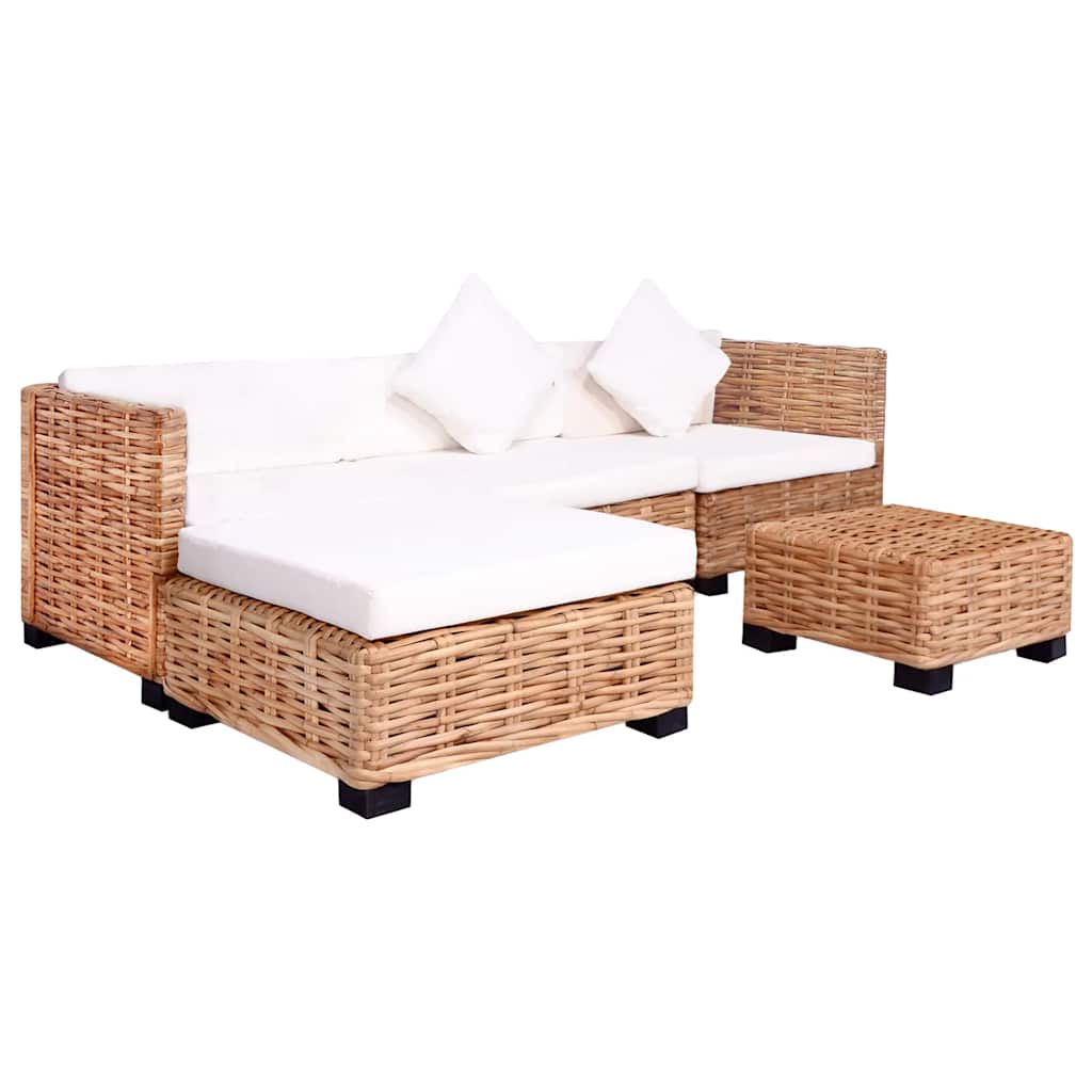 Ensemble de canapés 14 pcs Rotin naturel - XIOS