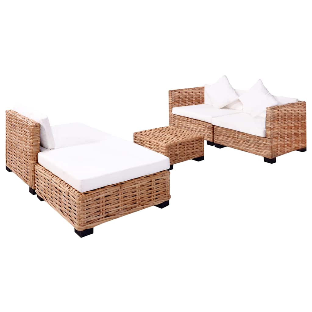 Ensemble de canapés 14 pcs Rotin naturel - XIOS