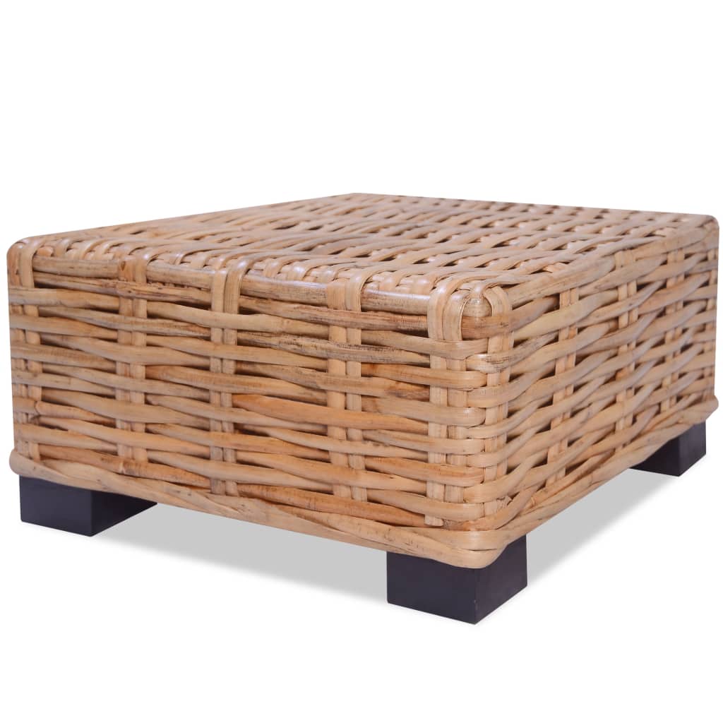 Table basse Rotin naturel 45x45x30 cm - XIOS