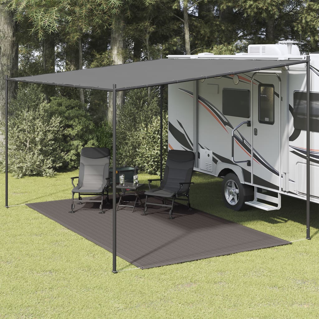 Tapis de tente 250 x 400 cm Anthracite Accessoires de tente vidaXL