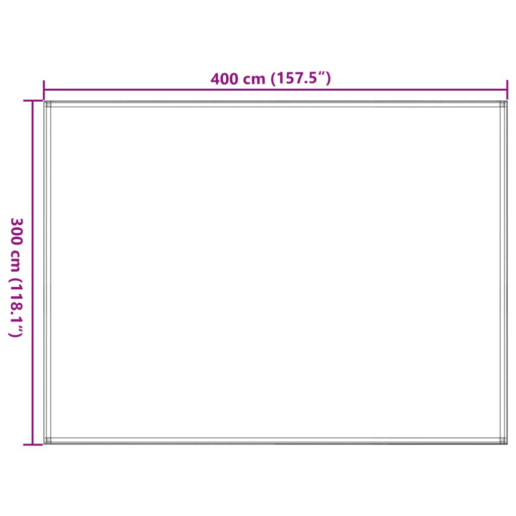 Tapis de tente 300 x 400 cm Anthracite Accessoires de tente vidaXL