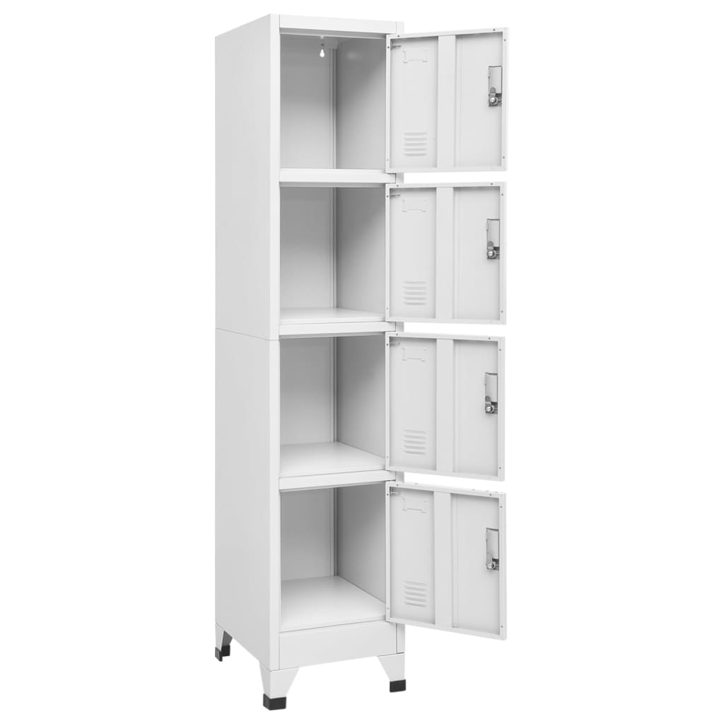 Armoire à casier avec 4 compartiments 38x45x180 cm