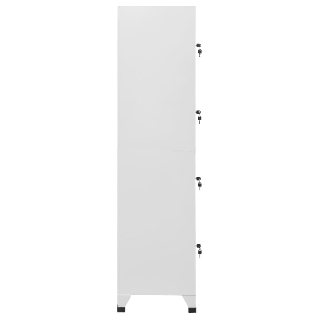 Armoire à casier avec 4 compartiments 38x45x180 cm