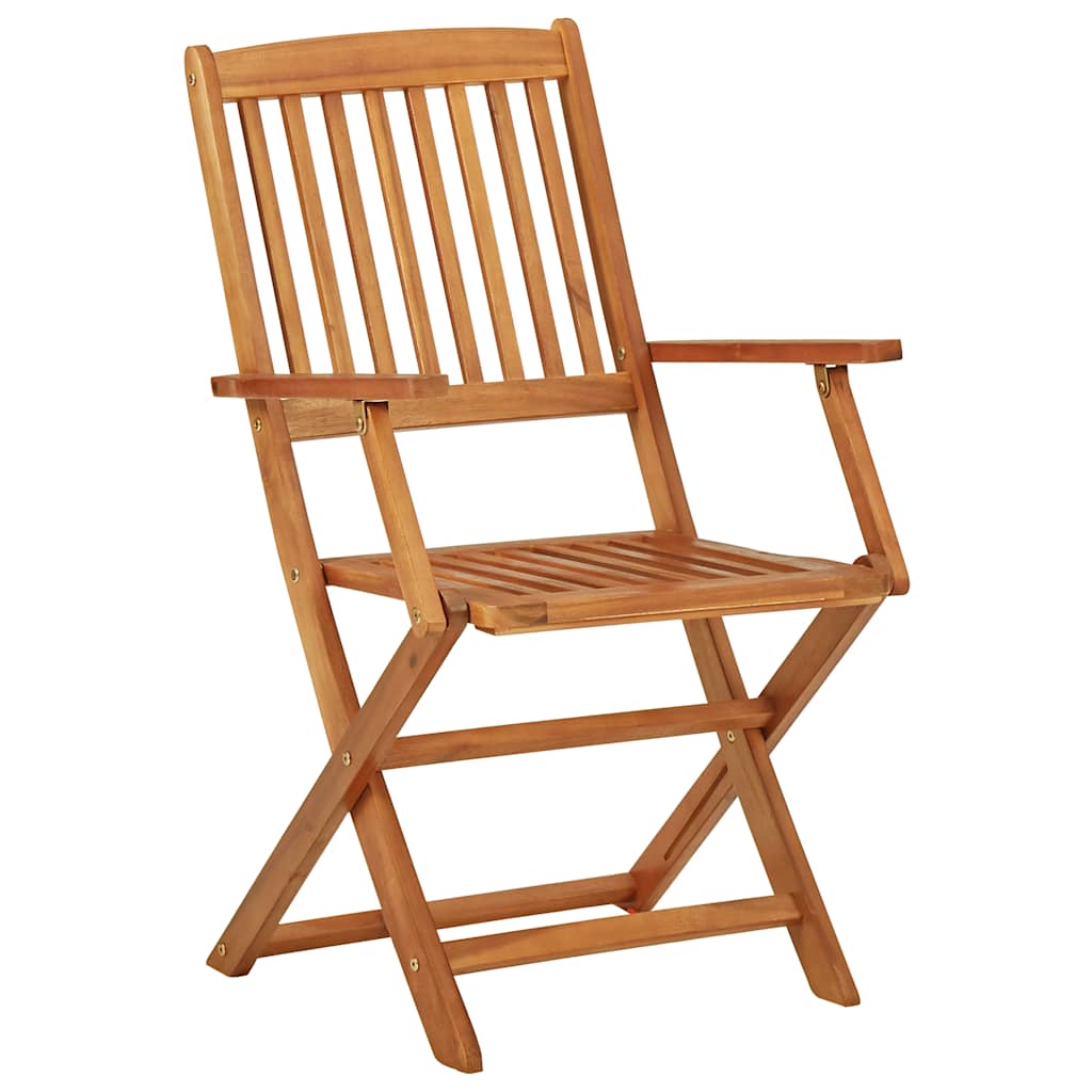 Mobilier de bistro pliable 3 pcs Bois d'acacia solide - XIOS