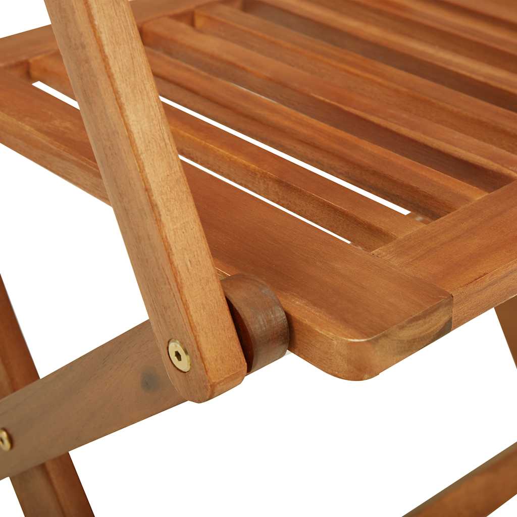 Mobilier de bistro pliable 3 pcs Bois d'acacia solide - XIOS