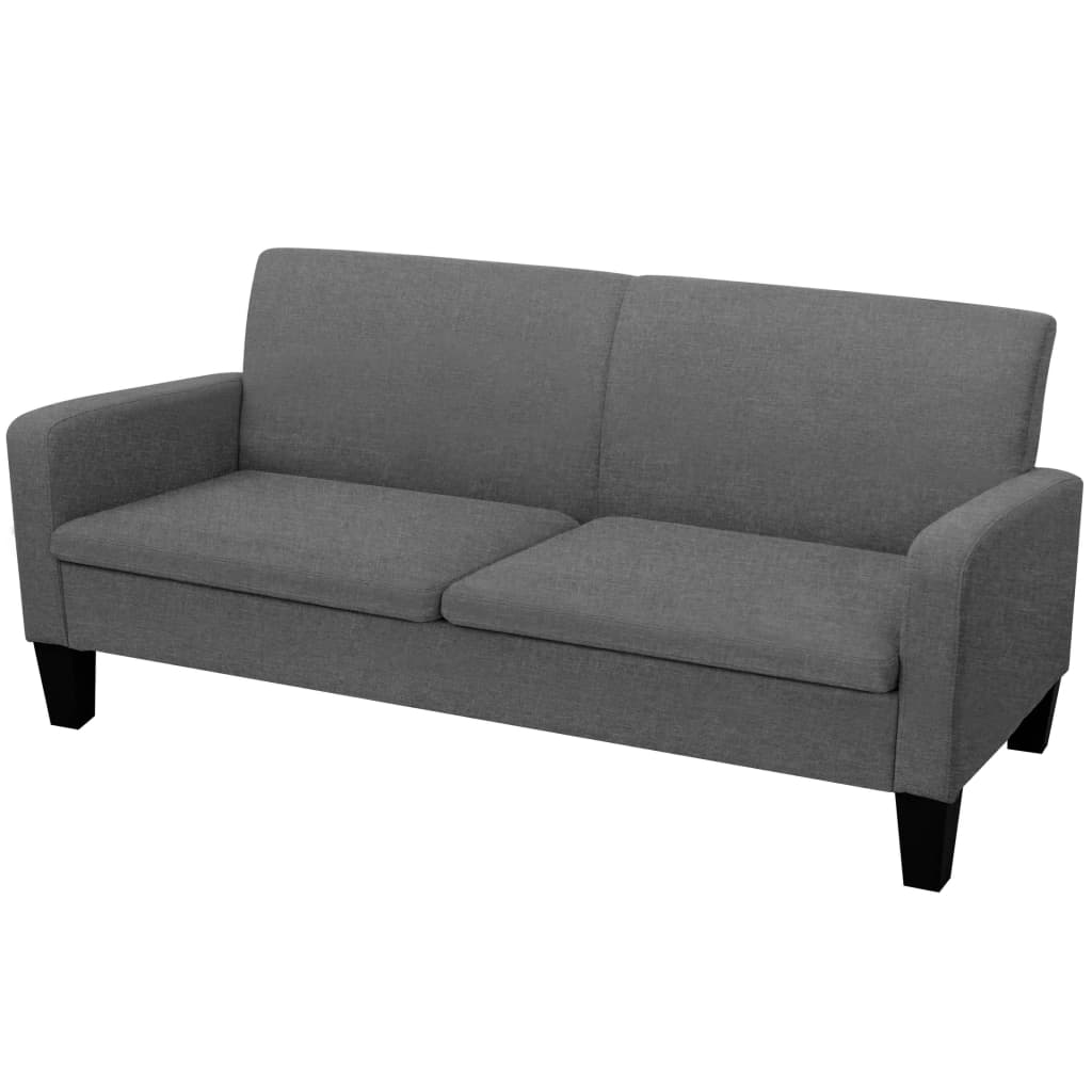 Canapé à 3 places 180 x 65 x 76 cm Gris foncé - XIOS