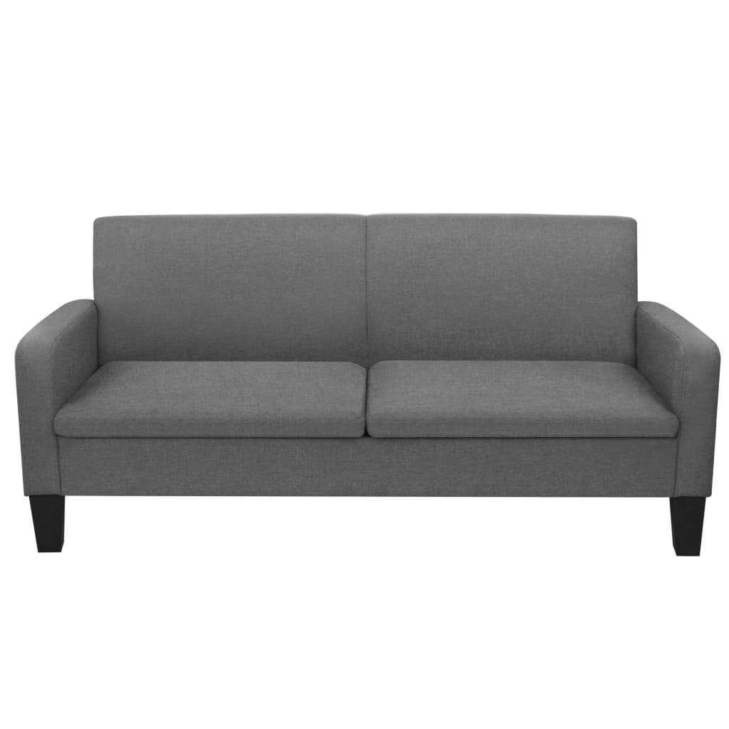 Canapé à 3 places 180 x 65 x 76 cm Gris foncé - XIOS