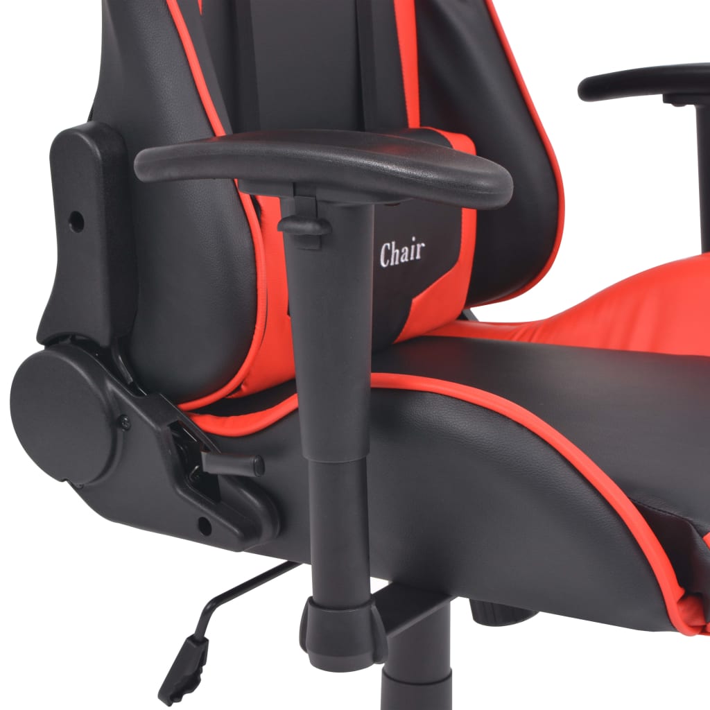 Chaise de bureau inclinable Cuir artificiel Rouge Chaises de bureau vidaXL