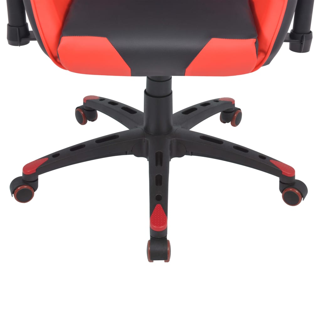 Chaise de bureau inclinable Cuir artificiel Rouge Chaises de bureau vidaXL