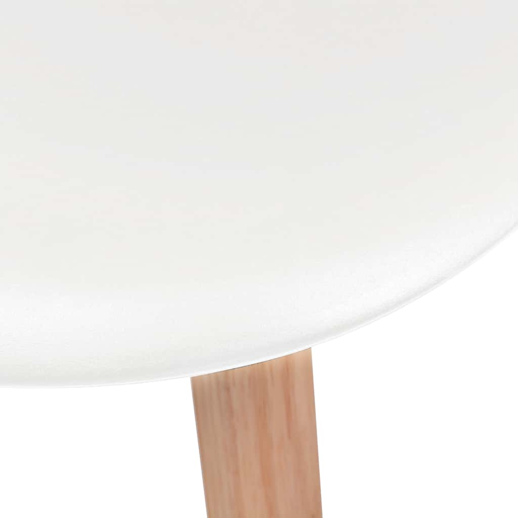 Chaises à manger lot de 4 Blanc Plastique