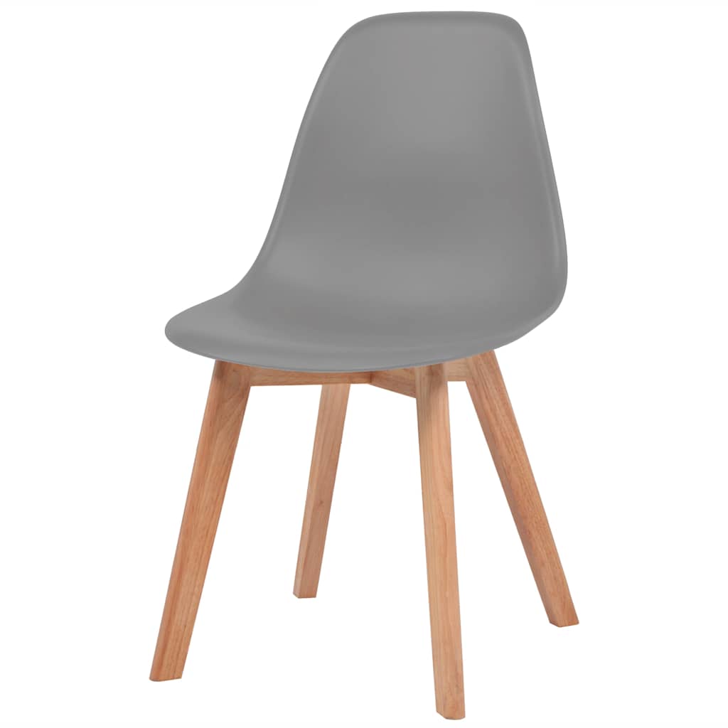 Chaises à manger lot de 6 Gris Plastique - XIOS