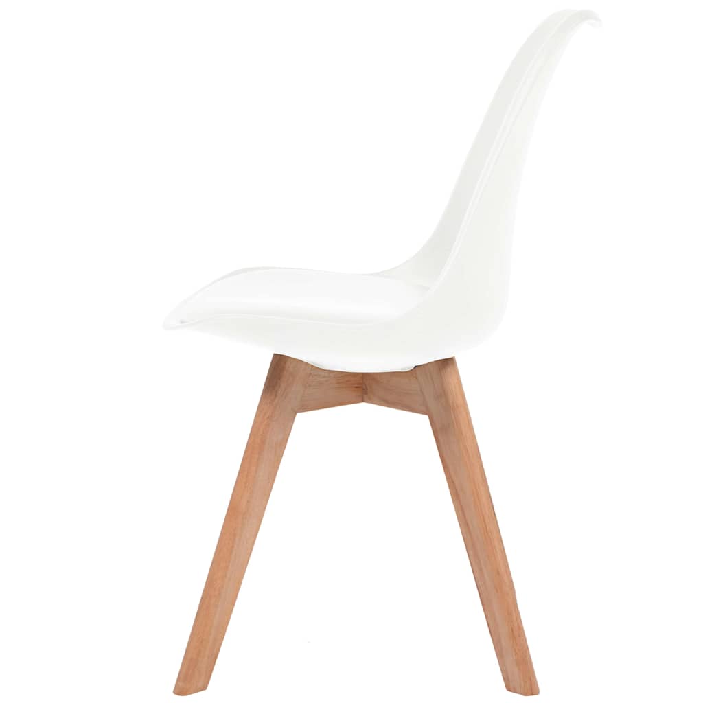 Chaises à manger lot de 2 Blanc Plastique