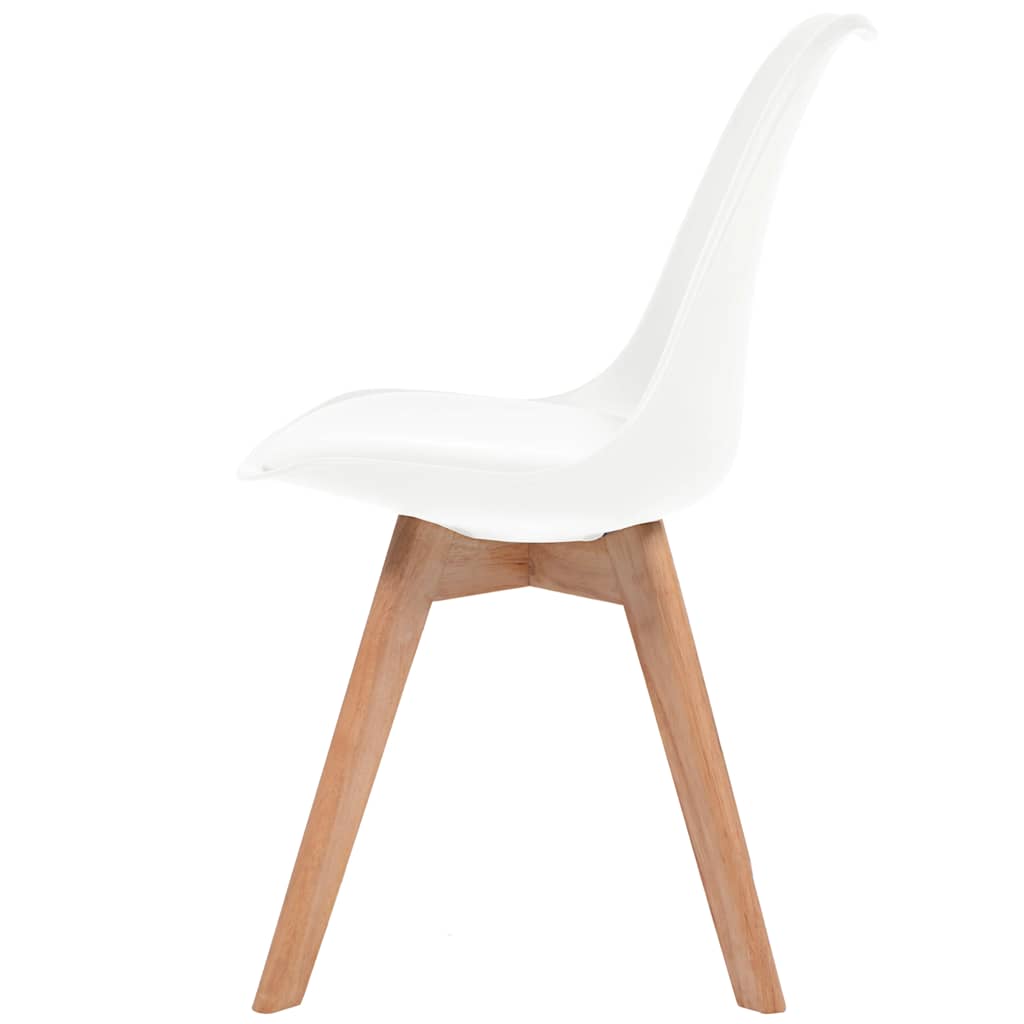 Chaises à manger lot de 4 Blanc Plastique - XIOS
