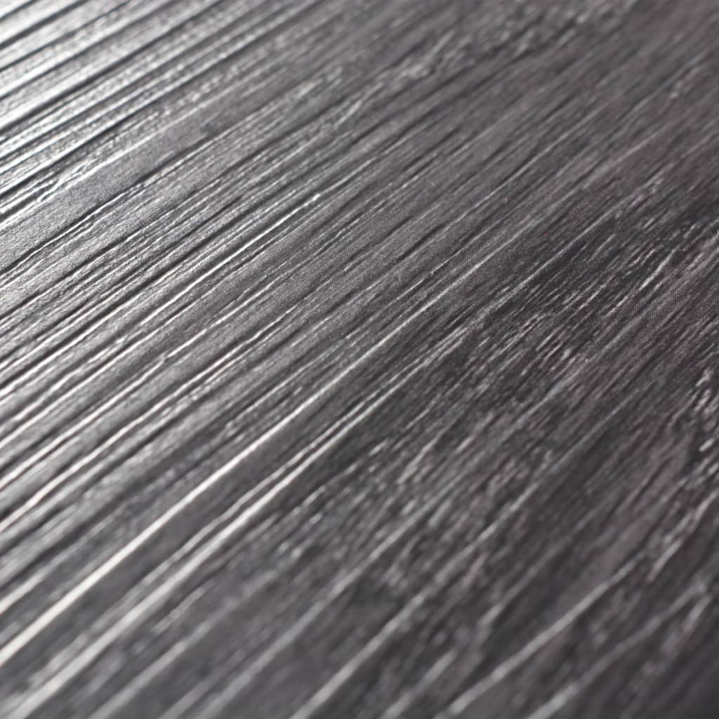 Planches de plancher PVC Non auto-adhésif 5,26 m² Noir et blanc Tapis & revêtements de sol vidaXL