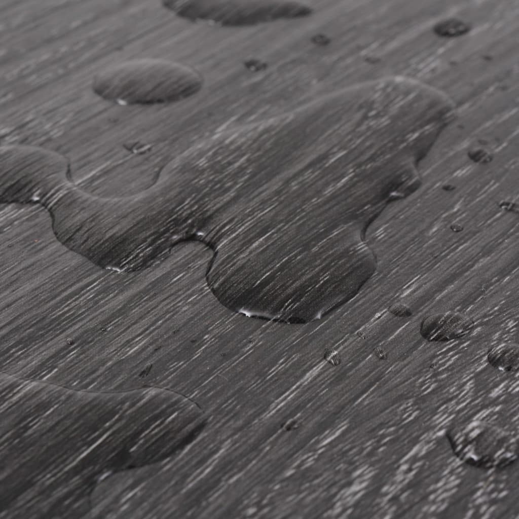 Planches de plancher PVC Non auto-adhésif 5,26 m² Noir et blanc Tapis & revêtements de sol vidaXL