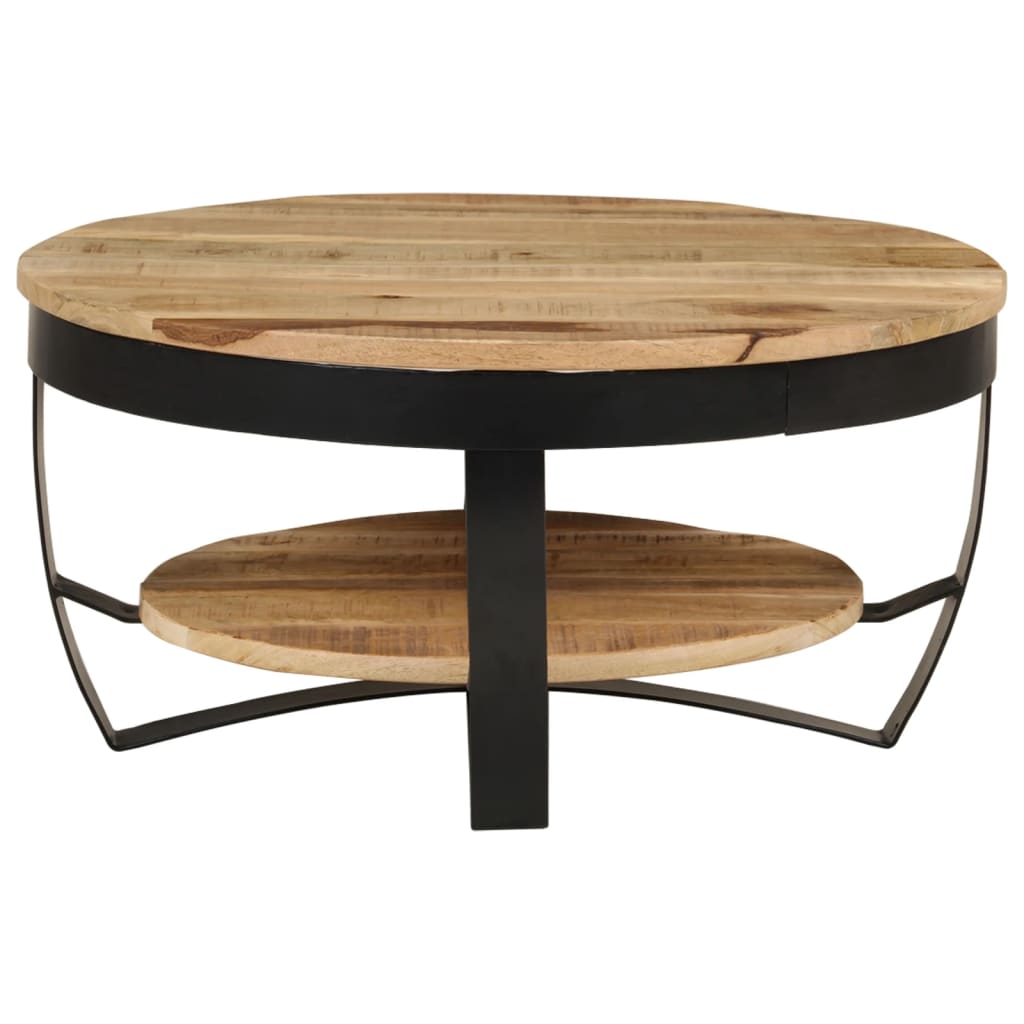 Table basse Bois massif de manguier brut 65x32 cm - XIOS