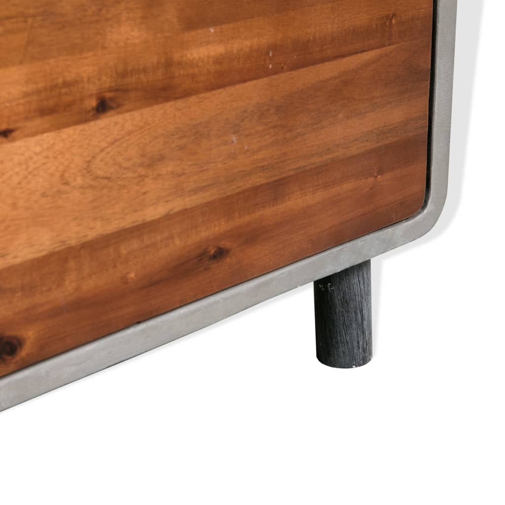 Table de chevet Bois d'acacia massif 40 x 30 x 50 cm - XIOS