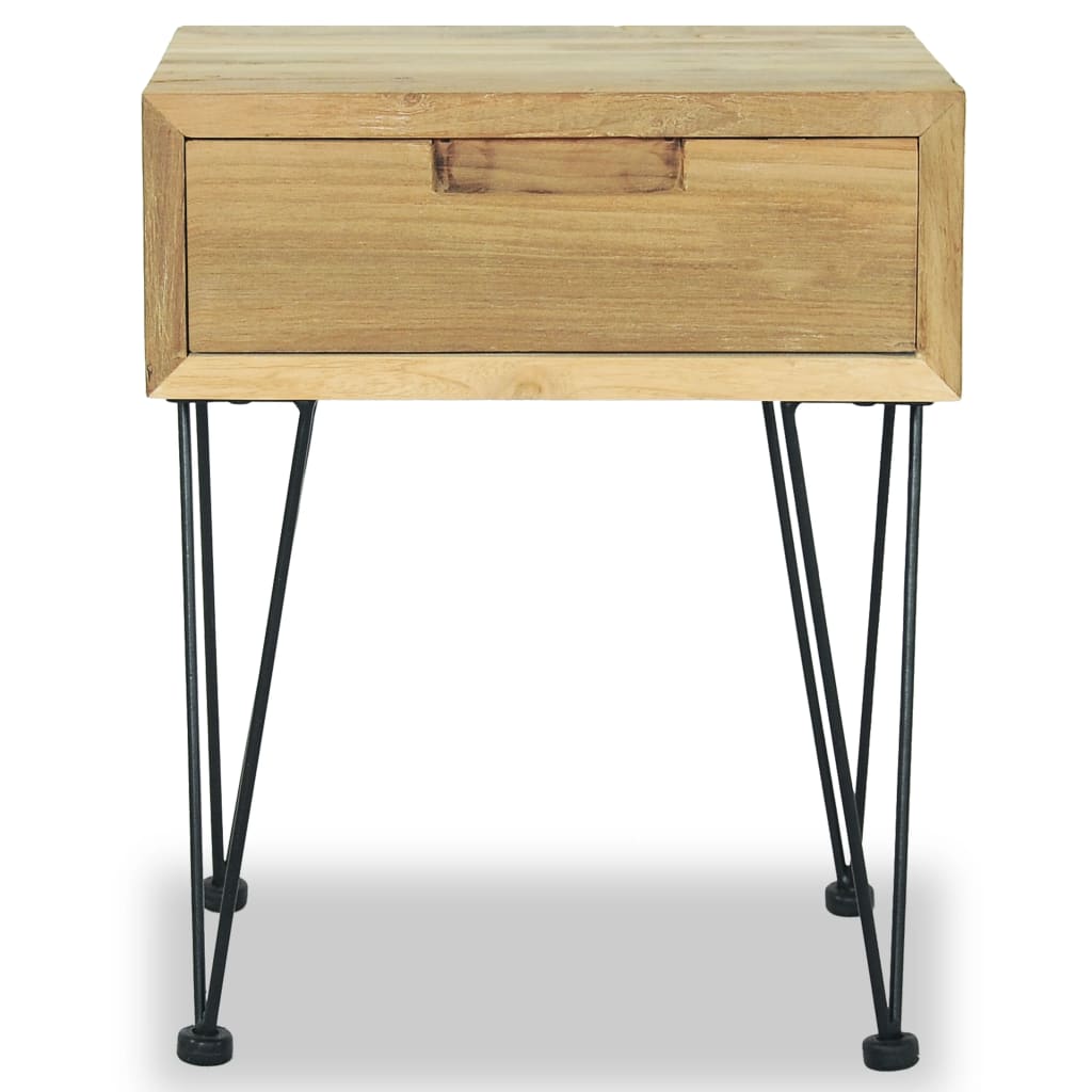 Table de chevet 40x30x50 cm Teck - XIOS