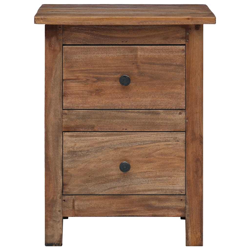 Table de chevet bois massif d'acajou 40x30x51 cm - XIOS