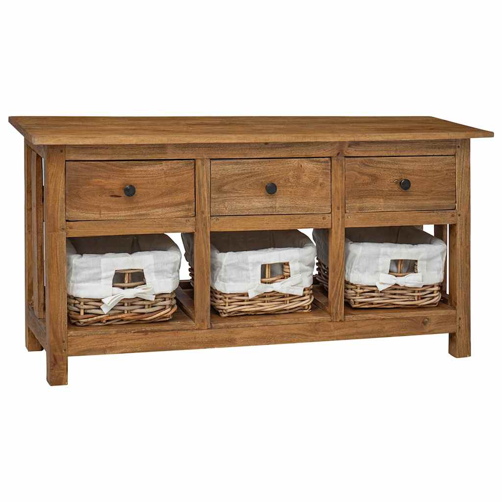 Buffet bois d'acajou massif 100x30x50 cm - XIOS