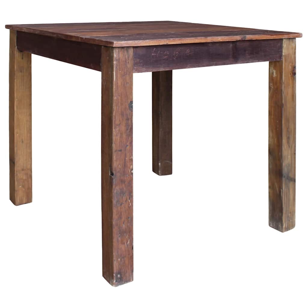 Table à manger bois de récupération mélangé 82x80x76 cm - XIOS