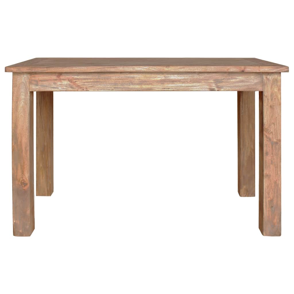 Table à manger bois d'acajou massif 120x60x77 cm - XIOS