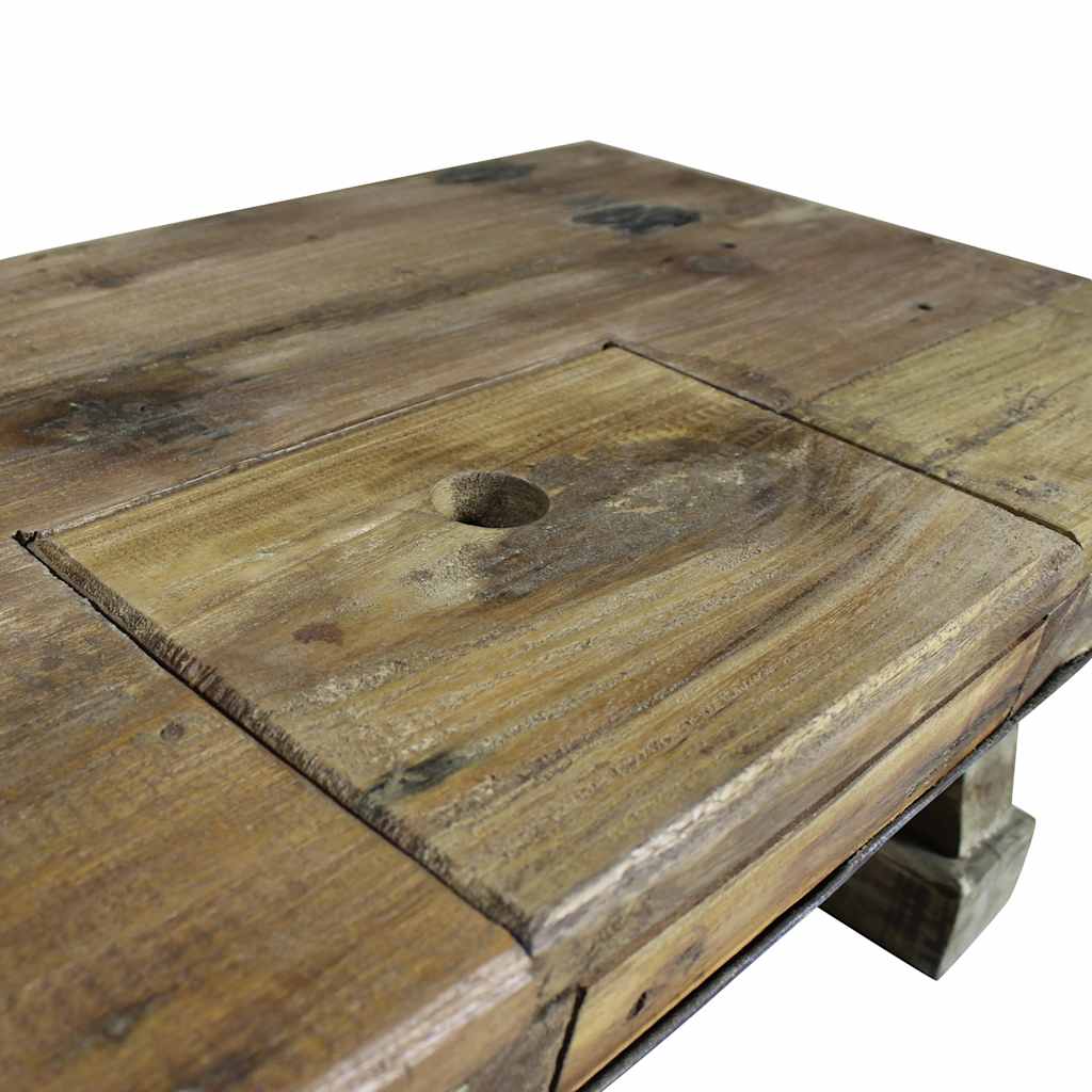 Table basse bois de récupération mélangé 90x50x35 cm - XIOS