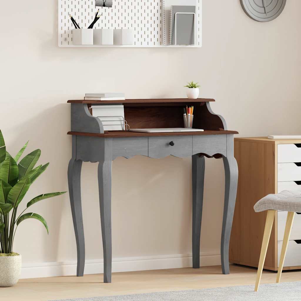 Bureau d'écriture bois d'acajou massif 80x40x92 cm - XIOS