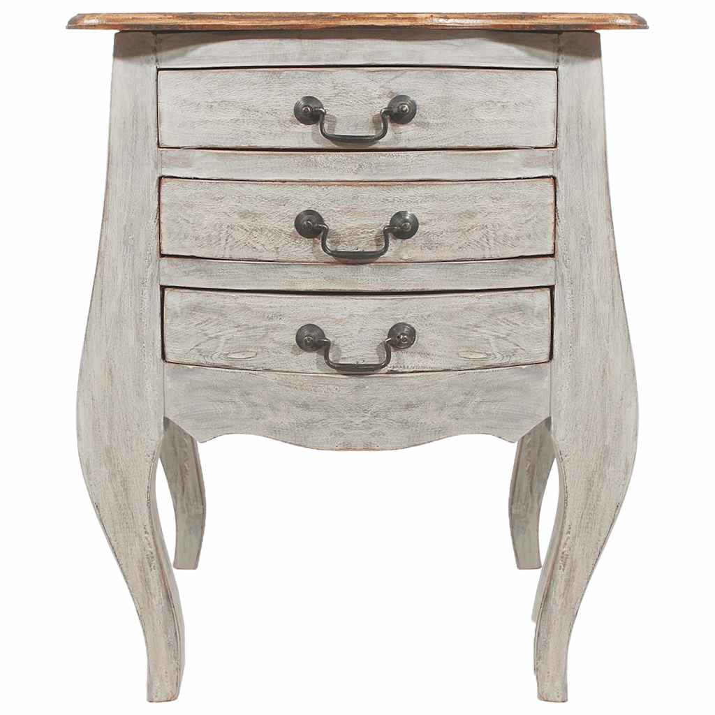 Table de chevet bois d'acajou massif 48x35x64 cm - XIOS