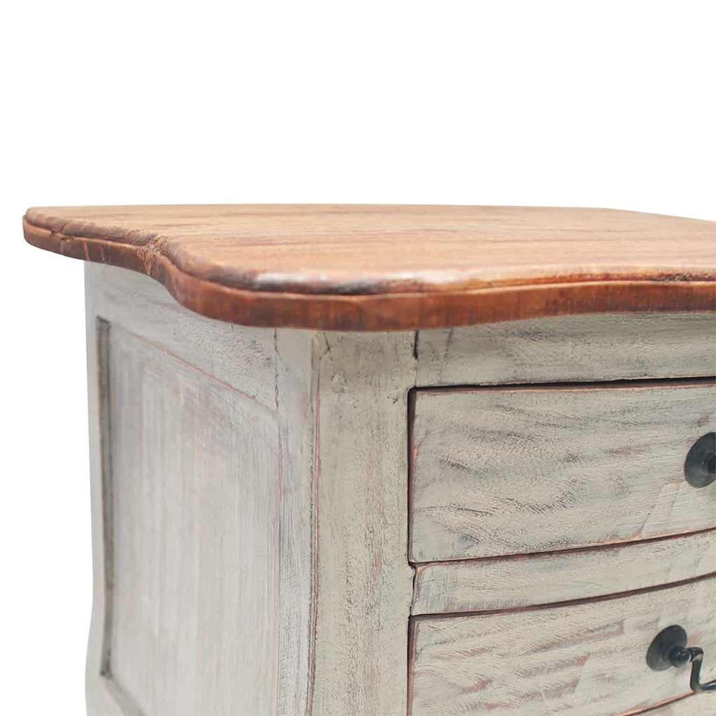 Table de chevet bois d'acajou massif 48x35x64 cm - XIOS
