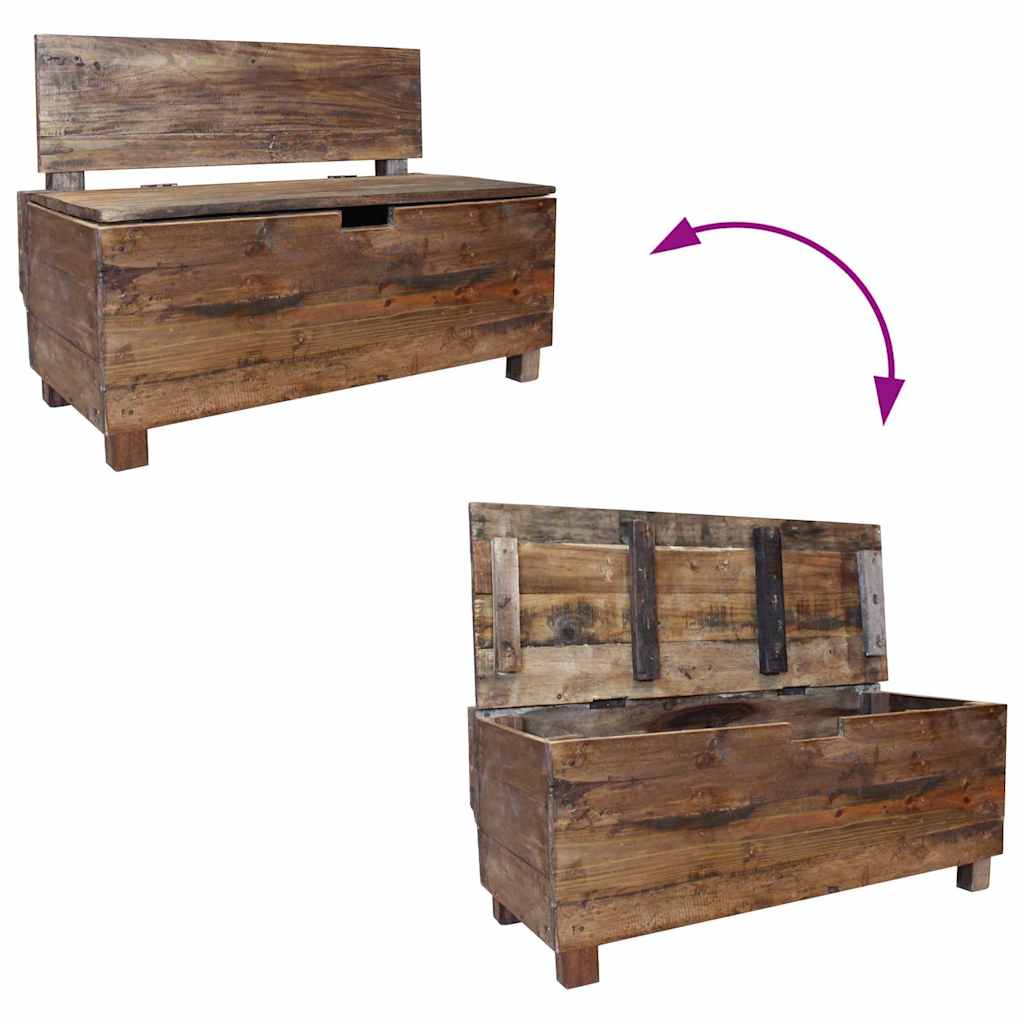 Banc bois massif d'acajou 86x40x60 cm - XIOS