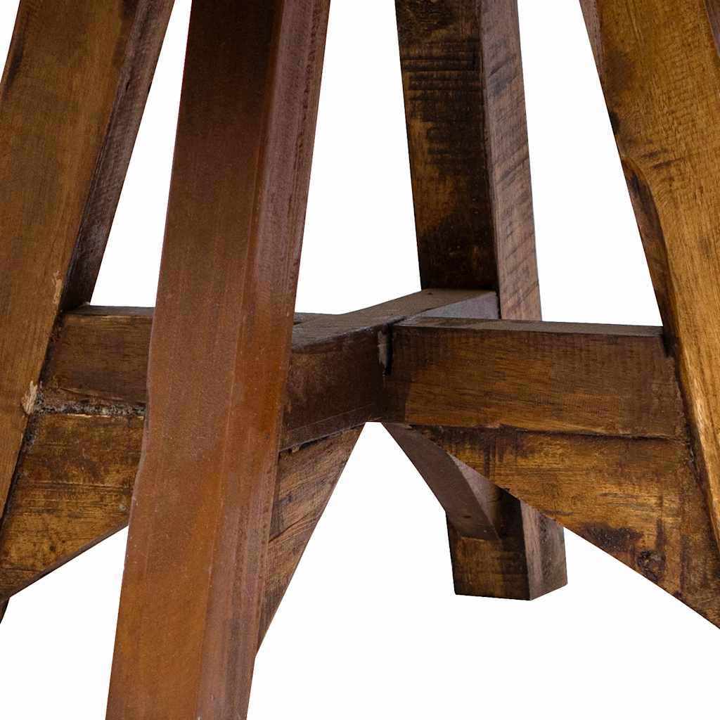 Table basse bois de récupération mélangé 60x45 cm argenté - XIOS